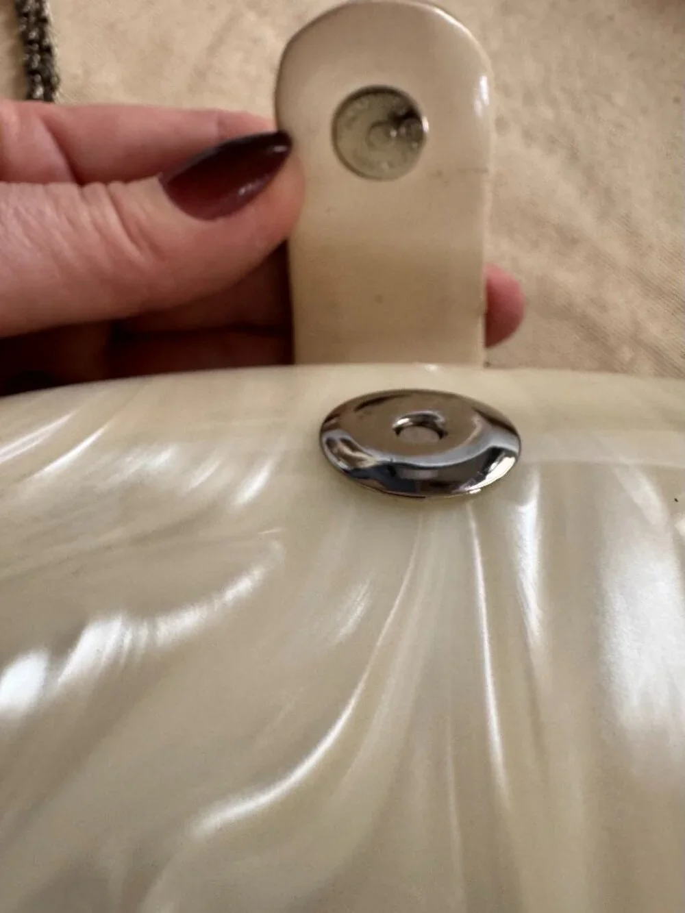 Vintage Jessica McClintock Mother-of-Pearl Eyeglass Case